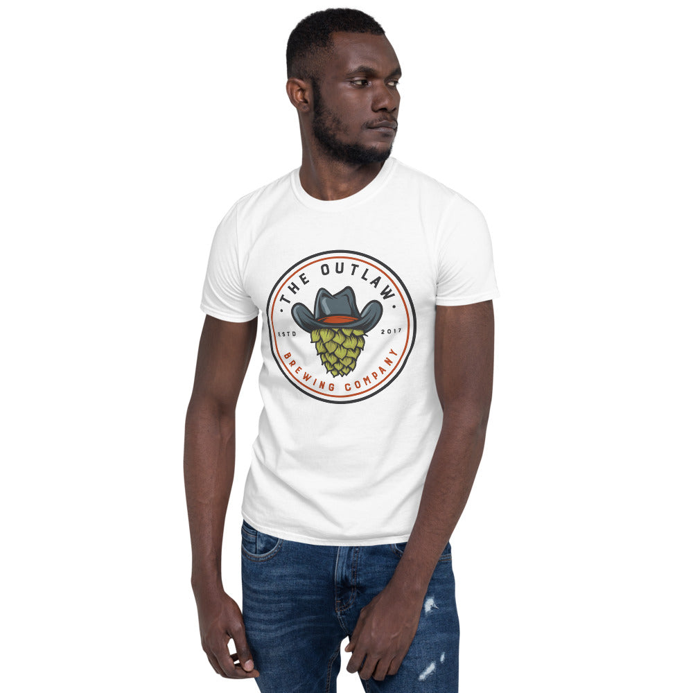 Outlaw Logo Front Color Short-Sleeve Unisex T-Shirt - available in 5 colors