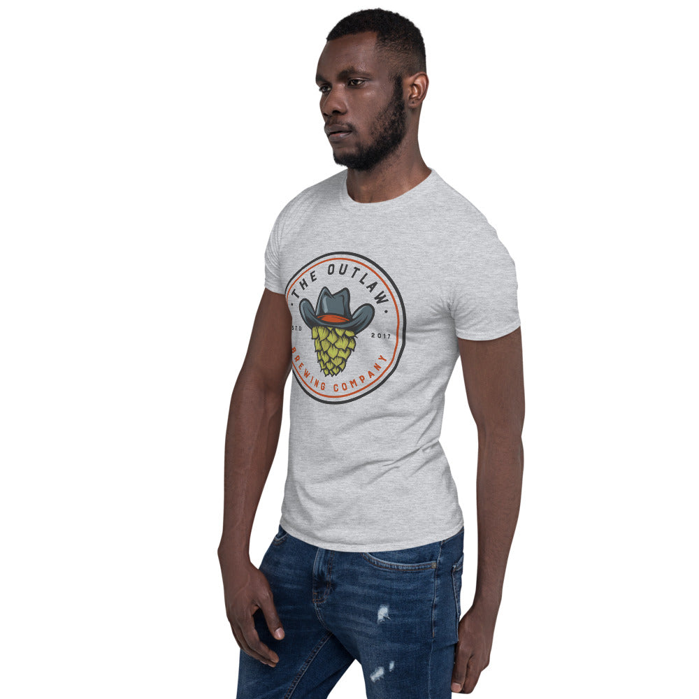 Outlaw Logo Front Color Short-Sleeve Unisex T-Shirt - available in 5 colors