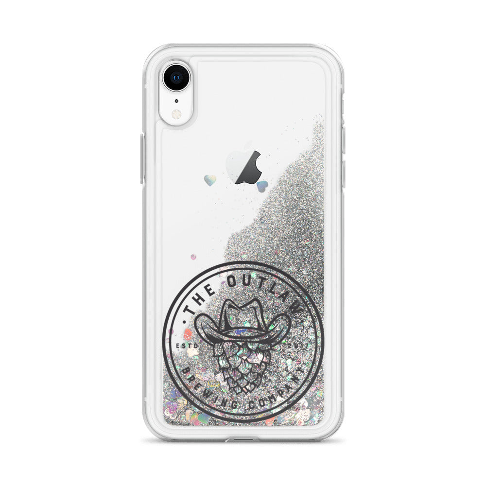 Outlaw Black Logo Liquid Glitter Phone Case Outlaw Black Logo Liquid Glitter Phone Case