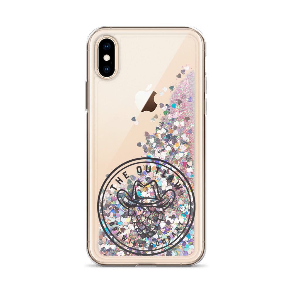 Outlaw Black Logo Liquid Glitter Phone Case – theoutlawbrewingcompany Outlaw Black Logo Liquid Glitter Phone Case – theoutlawbrewingcompany