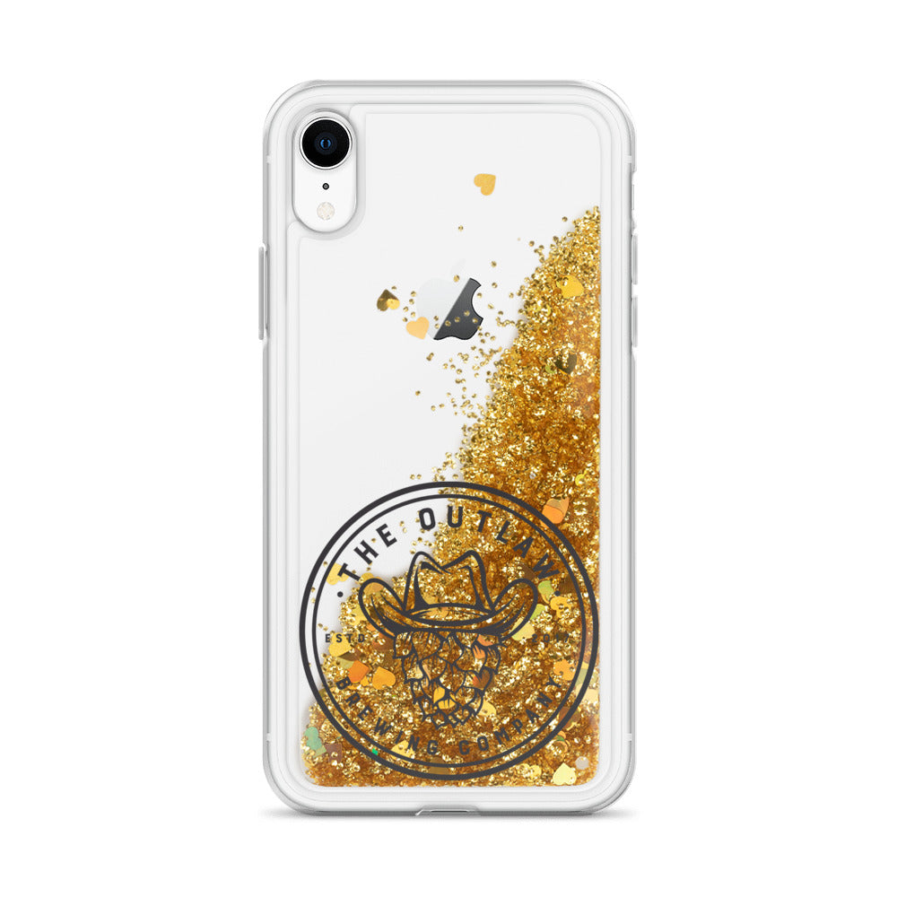 Outlaw Black Logo Liquid Glitter Phone Case – theoutlawbrewingcompany Outlaw Black Logo Liquid Glitter Phone Case – theoutlawbrewingcompany